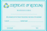 Fantastic Destruction Certificate Template