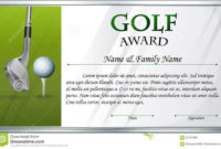 Fantastic Golf Certificate Template Free
