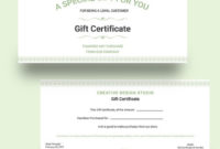 Fantastic Indesign Gift Certificate Template