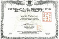 Fantastic Karate Certificate Template