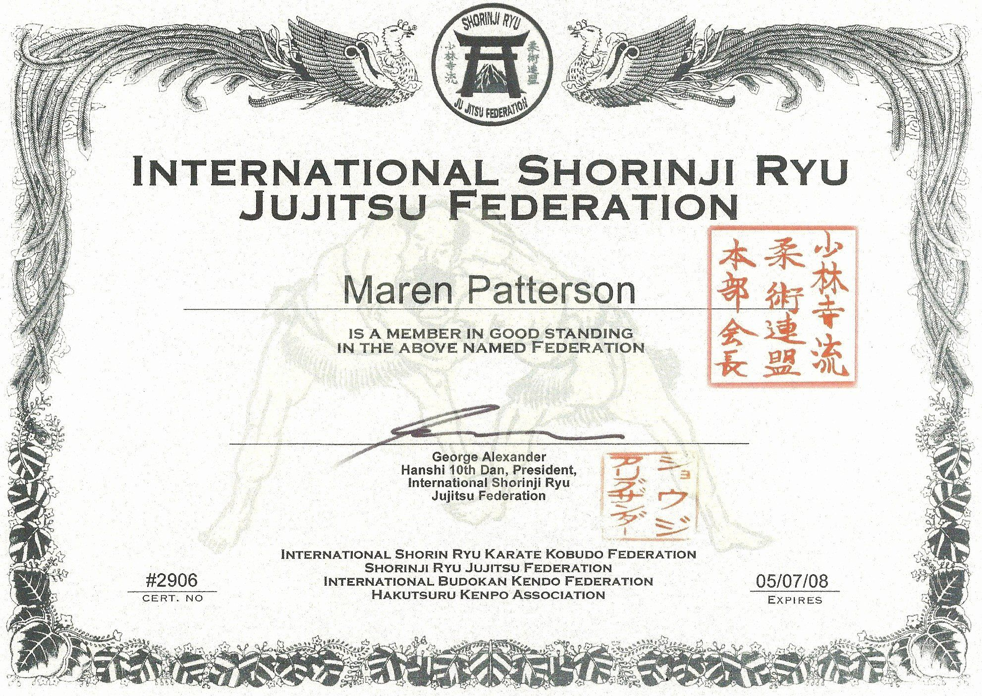 Fantastic Karate Certificate Template