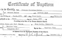 Fantastic Roman Catholic Baptism Certificate Template
