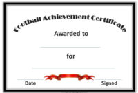 Fantastic Soccer Award Certificate Templates Free