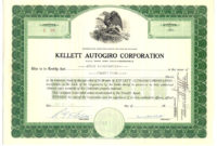 Fantastic Stock Certificate Template Word