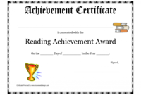 Fantastic Swimming Achievement Certificate Free Printable
