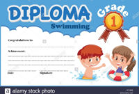 Fantastic Swimming Certificate Templates Free
