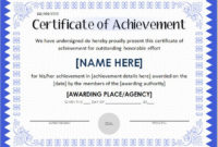Fascinating Academic Achievement Certificate Templates