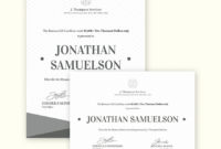 Fascinating Elegant Gift Certificate Template