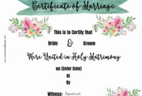 Fascinating Free Editable Wedding Gift Certificate Template