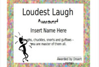 Fascinating Free Funny Certificate Templates For Word