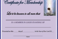 Fascinating Llc Membership Certificate Template Word