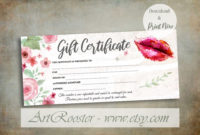 Fascinating Printable Photography Gift Certificate Template