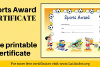 Fascinating Sports Day Certificate Templates