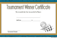Fascinating Tennis Tournament Certificate Templates