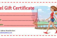 Fascinating Travel Gift Certificate Templates
