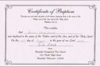 Free Baby Dedication Certificate Templates