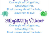 Free Babysitting Certificate Template 8 Ideas