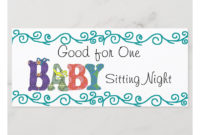 Free Babysitting Gift Certificate Template