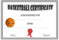 Free Basketball Achievement Certificate Templates