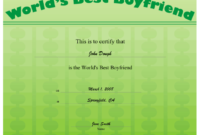 Free Best Boyfriend Certificate Template