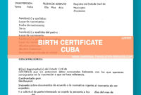 Free Birth Certificate Translation Template Uscis