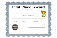 Free Blank Award Certificate Templates Word
