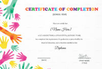 Free Certificate Of Completion Template Free Printable