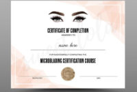 Free Certificate Of Completion Templates Editable