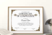 Free Completion Certificate Editable
