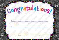 Free Congratulations Certificate Template