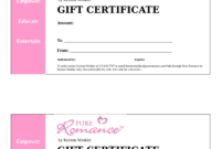 Free Editable Fitness Gift Certificate Templates