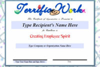 Free Employee Appreciation Certificate Template