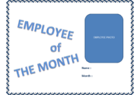 Free Employee Of The Month Certificate Template With Picture