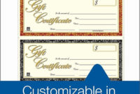 Free Fillable Gift Certificate Template Free