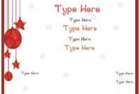 Free Free Christmas Gift Certificate Templates
