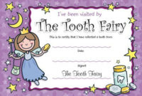 Free Free Tooth Fairy Certificate Template