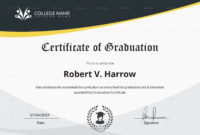 Free Graduation Certificate Template Word