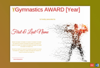 Free Gymnastics Certificate Template
