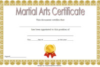 Free Martial Arts Certificate Templates