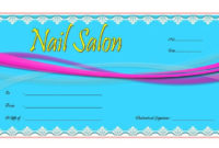 Free Nail Salon Gift Certificate Template