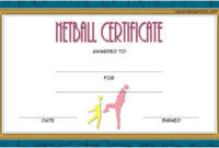 Free Netball Certificate