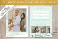 Free Photoshoot Gift Certificate Template