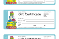 Free Printable Gift Certificates Templates Free