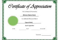 Free Template For Recognition Certificate