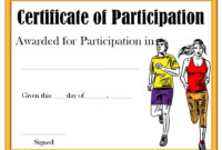 Free Track And Field Certificate Templates Free