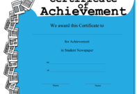 Fresh Academic Achievement Certificate Template