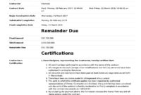 Fresh Construction Payment Certificate Template