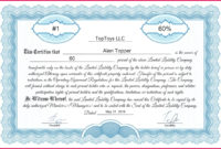Fresh Editable Stock Certificate Template