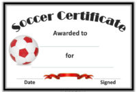 Fresh Football Certificate Template