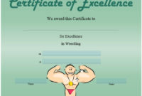 Fresh Free Certificate Of Excellence Template